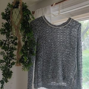 Blue and White Knit Sweater from Moth (S)